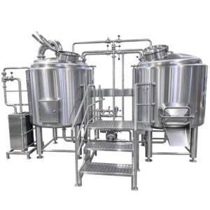 Stainless steel 5HL 500L restaurant bar brewhouse 2 vessel for craft beer brewing