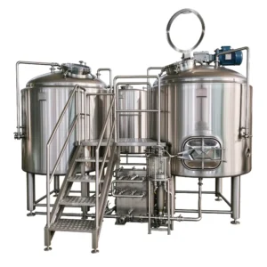 Stainless steel 12HL micro beer brewing equipment with mash/lauter tun and kettle/whirlpool tun