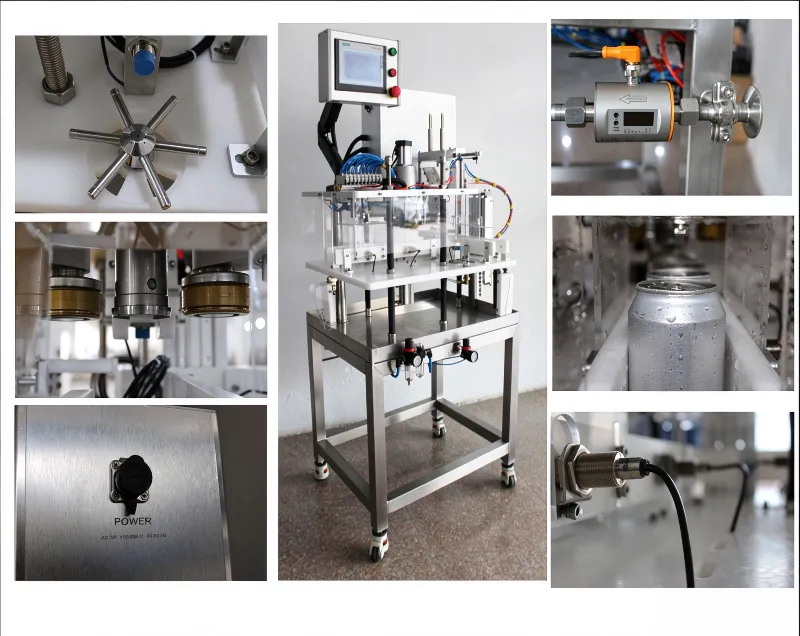 one head automatic beer canning machine details
