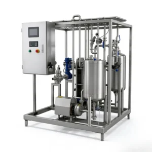 Semi-auto plate stainless steel beer pasteurizer with plate pack and control panel